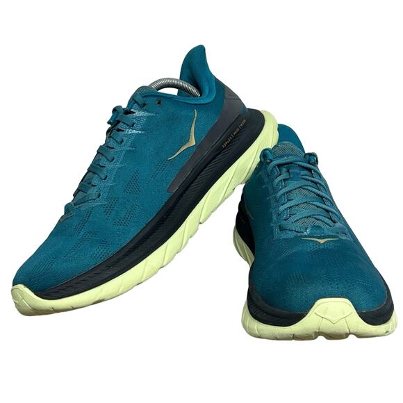 Size 11 D - Hoka One One Mach 4 Blue 1113528-BCBLC Men’s Running Shoes EXCELLENT - Picture 4 of 10